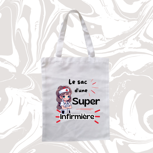 👉 Tote bag infirmière – Le sac d’une super infirmière 🩺👜