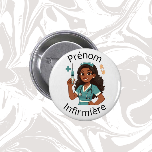 👉 Badge prénom personnalisable “Infirmière”