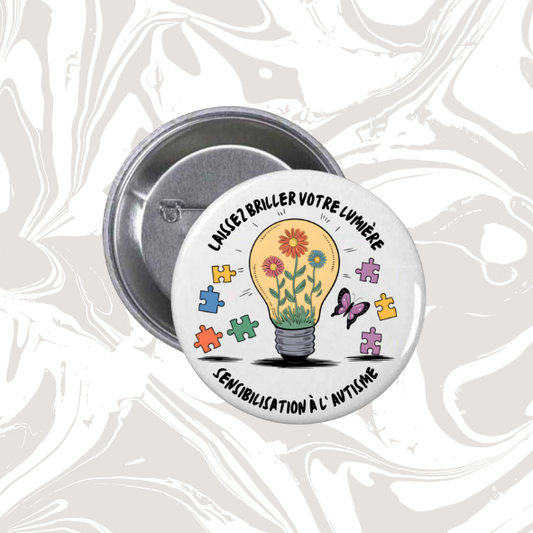 👉 Badge “Sensibilisation à l’autisme – Laissez briller votre lumière”