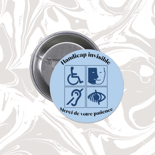 👉 Badge “Handicap invisible – Merci de votre patience”