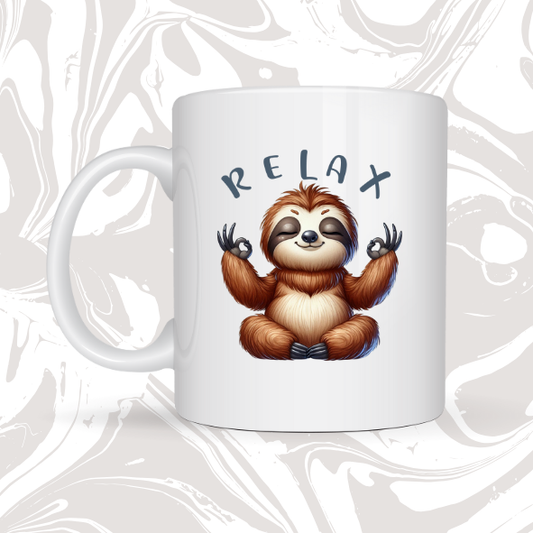 👉 Mug paresseux – "Relax" 🦥☕