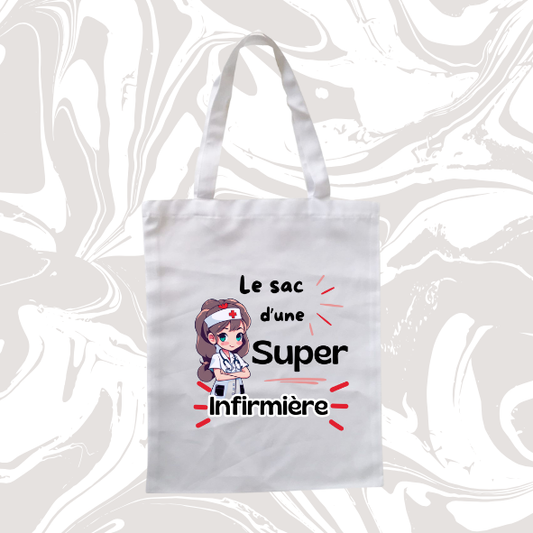👉 Tote bag infirmière – Le sac d’une super infirmière 🩺👜
