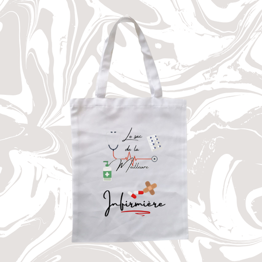 👉 Tote bag infirmière – Le sac de la meilleure infirmière 💉👜