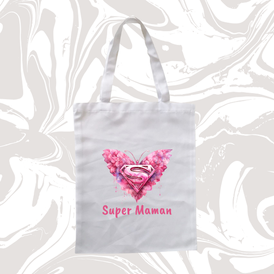 👉 Tote bag "Super Maman" 💖 – Héros du quotidien