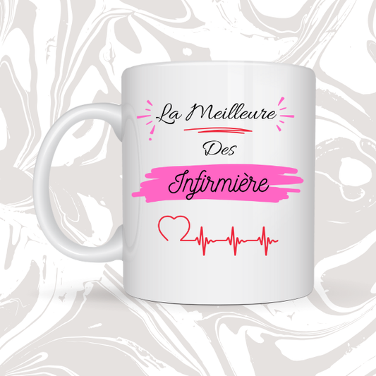 👉 Mug – La Meilleure des Infirmières 💕👩‍⚕️