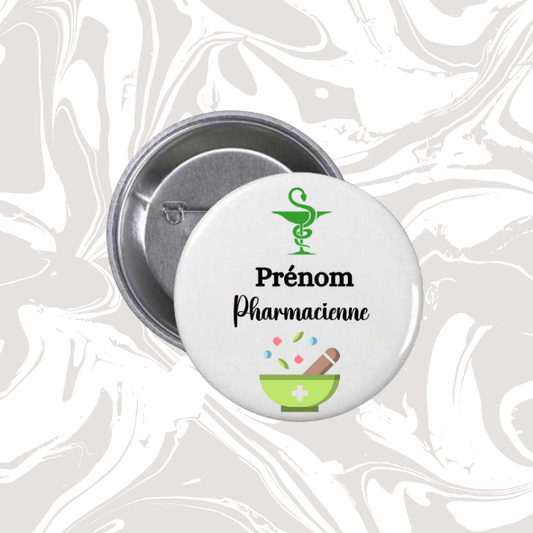 🏷️ Badge personnalisable – Pharmacienne 💊