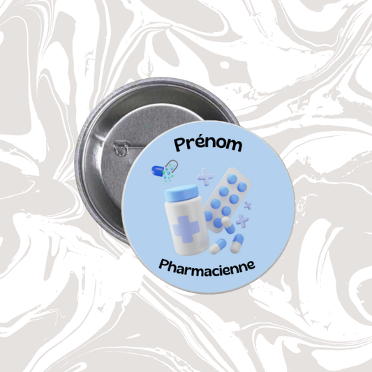 🏷️ Badge personnalisable – Pharmacienne 💊