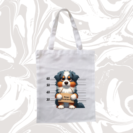 🐾 Tote Bag "Berger Australien – Mugshot" 🎒